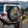 Confident Tiger Sunglasses Hawaiian Shirt Cityscape - Auto Accessory Wildlife Lover Gift Spare Tire Cover - 3