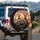 Kangaroo Family Panoramic Journey - Wildlife Lover Travel Enthusiast Gift Spare Tire Cover - 3