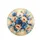 Realistic Blue White Peach Impasto Flowers - Home Decor Gift for Floral Lover Spare Tire Cover - 4