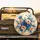 Realistic Blue White Peach Impasto Flowers - Home Decor Gift for Floral Lover Spare Tire Cover - 2