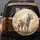 Majestic White Tiger Golden Ornate Celestial Clouds - Wildlife Lover Gift Spare Tire Cover - 5