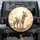 Majestic White Tiger Golden Ornate Celestial Clouds - Wildlife Lover Gift Spare Tire Cover - 1