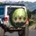 Three Siamese Cats Yelling Sunglasses Verdant Foliage - Wildlife Gift Spare Tire Cover - 3