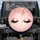 Closed Eyes Rose Gold Glitter Eyelids - High-End Luxury Home Decor Gift for Beauty Lover Spare Tire Cover - 1