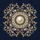 Baroque Medallion Gold Pearl Filigree Scrollwork - Home Decor Gift Spare Tire Cover - 6