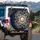 Baroque Medallion Gold Pearl Filigree Scrollwork - Home Decor Gift Spare Tire Cover - 3