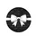 Contrasting White Bows X Marks Diamond Shapes Black Background Home Interior Decor Gift Spare Tire Cover - 4