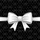 Contrasting White Bows X Marks Diamond Shapes Black Background Home Interior Decor Gift Spare Tire Cover - 6