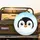 Penguin Face Prominent Wide White Eyes Geometric Snowflakes Arctic Snowdrifts - Penguin Lover Spare Tire Cover - 2