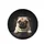 Fawn Pug Dog with Expressive Eyes Peeking Over Dark Surface - Dog Lover Gift for Pug Owners Spare Tire Cover - 4
