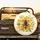 Honeybee Black Yellow Stripes Chrysanthemum Floral - Wildlife Lover Gift Spare Tire Cover - 2