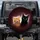 Orange Tabby Kitten Black Cat Emerald Eyes Maroon Background - Cat Lover Home Decor Gift Spare Tire Cover - 1