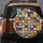 Mosaic Cat Faces Grid - Multi-Colored Patchwork Cat Lover Gift Spare Tire Cover - 5