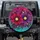 Magenta Purple Yellow Floral Leaves - Home Decor Gift for Flower Lovers Spare Tire Cover - 1