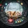 Four Hamsters Console Control Panel Winter Landscape - Animal Lover Gift Spare Tire Cover - 6