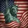 Statue of Liberty American Flag Weathered - Distressed Patriotic Heritage Gift Spare Tire Cover - 6