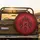 Interwoven Black Tribal Flame Swirls Crimson Red Background - Car Enthusiast Gift Spare Tire Cover - 2