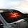 Flame Stripe Smoke Ember Heat Haze - Travel Essentials Gift for Drivers Car Sunshade - 6