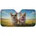 Fluffy Corgi Dogs Sunglasses Pink Bow Tie - Sunny Day Drive Dog Lover Gift Car Sunshade - 3