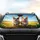Fluffy Corgi Dogs Sunglasses Pink Bow Tie - Sunny Day Drive Dog Lover Gift Car Sunshade - 4