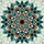 Islamic Organic Tesserae Starburst Eight-Pointed Mosaic - Home Decor Gift Spare Tire Cover - 6