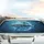 Great White Shark Electric Light Shard Ocean - Wildlife Lover Gift Car Sunshade - 5