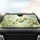 White Yellow Magnolia Green Leaves Luminous Floral - Nature Lover Gift Car Sunshade - 4