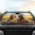 Funny Horses Driving Sunglasses Countryside - Road Trip Travel Essentials Gift Car Sunshade - 4