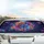 Luminous Neon Flowers Sparkling Stardust Cosmic Field - Distinctive Everyday Style Car Sunshade - 5