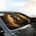 Majestic Lion Head Golden Mane - Car Decor Gift for Fantasy Lover Car Sunshade - 6
