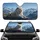 Majestic White Lion Snowy Mountain Peaks - Outdoor Adventure Gift for Wildlife Lovers Car Sunshade - 1