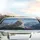 Majestic White Lion Snowy Mountain Peaks - Outdoor Adventure Gift for Wildlife Lovers Car Sunshade - 5