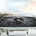 Black Dragon Bared Fangs Glowing Eyes Storm Clouds Turbulent Mist - Fantasy Home Decor Car Sunshade - 5