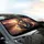 Shiba Inu Dogs Mountain Road Adventure Sunset - Dog Lover Travel Gift Car Sunshade - 6