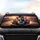 Shiba Inu Dogs Mountain Road Adventure Sunset - Dog Lover Travel Gift Car Sunshade - 4
