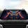 Magnificent Glowing Owl Face with Mystical Smoke Iridescent Feathers - Nature Decor Gift Car Sunshade - 4