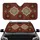 Symmetrical Medallion Floral Vines Diamonds Scrollwork Persian Rug Tapestry - Home Decor Gift Car Sunshade - 1