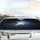 Crescent Moon Star Cluster Cosmic Nebula - Space Lover Gift Car Sunshade - 5