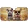 Scruffy Terrier Corgi Dogs Red Steering Wheel - Joyful Road Trip Adventure Dog Lover Gift Car Sunshade - 3