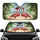Flamingos Palm Trees Beach Scene - Beach Lover Travel Essentials Car Sunshade - 1
