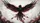 Majestic Black Mythical Bird Broad Wings Crimson Scarlet Aura - Bird Lover Gift Car Sunshade - 7