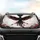 Majestic Black Mythical Bird Broad Wings Crimson Scarlet Aura - Bird Lover Gift Car Sunshade - 4