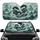 Black Chinese Dragons Mountain Pagoda - Fantasy Mythology Enthusiast Car Decor Car Sunshade - 1