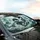 Black Chinese Dragons Mountain Pagoda - Fantasy Mythology Enthusiast Car Decor Car Sunshade - 6