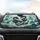 Black Chinese Dragons Mountain Pagoda - Fantasy Mythology Enthusiast Car Decor Car Sunshade - 4