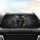 Blue Spotted Black Jaguar Roaring Fangs Gold Liquid - Car Decor Gift for Wildlife Lovers Car Sunshade - 4