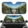 Skeletal Figures Fedora Sunglasses Open Road Highway Journey - Travel Essentials Car Sunshade - 1