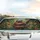 Realistic Fluffy Sloth Gerbera Daisies Lush Tropical Forest Canopy - Wildlife Lover Gift Car Sunshade - 5