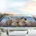 Expressive Cats Monarch Butterfly Lavender Wildflowers - Cat Lover Gift Car Sunshade - 5