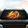 Majestic Golden Lion Fiery Mane Head Profile - Wildlife Lover Travel Essential Gift Car Sunshade - 4